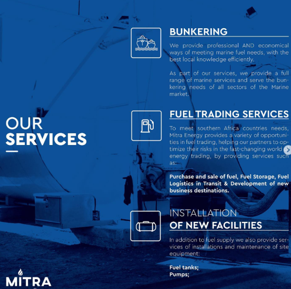 SERVIÇOS _ Empresa de produção e distribuição de energia