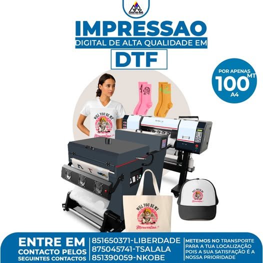 Transforme suas criações em realidade com impressão DTF!