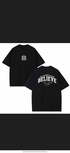 Camiseta preta oversize