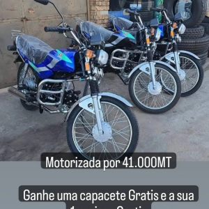 Motorizada Rico por apenas 41.000MT.Ganhe gratis uma capacete e a sua 1 revisao
