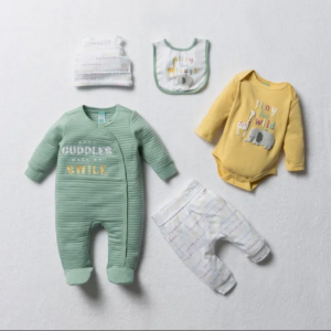 Conjunto 5 peças New born 0 a 3 meses  3 a 6 meses 6 a 12 meses 1500mt