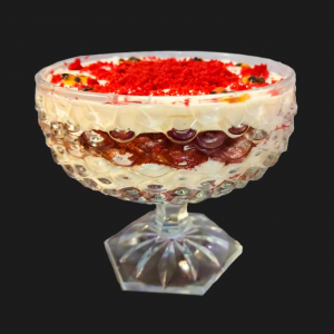 Delícia de sobremesa red velvet com musse de maracuja! MFB