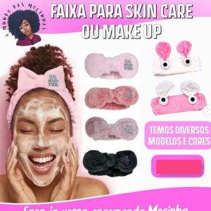 Faixas para skin care e make up🥺🥰✅ disponível para entrega imediata duas 2500kz façam já os vossos pedidos