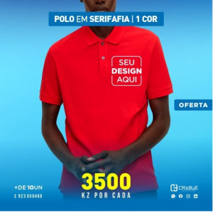 POLOS impressos em Serigrafia