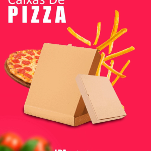 caixas de pizza modernas são feitas de papelão ondulado