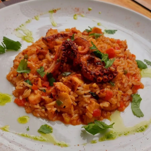 SERVIÇOS DE ALIMENTAÇÃO _ Arroz de Polvo com Coentros.