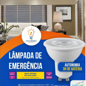 Garanta luz no seu espaço mesmo quando há corte de energia com as nossas lâmpadas de emergência.