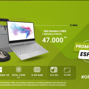 Portátil  Processador **Intel Core i7** de décima geração, que oferece um alto desempenho para as suas tarefas - 8 GB de memória **DDR4**