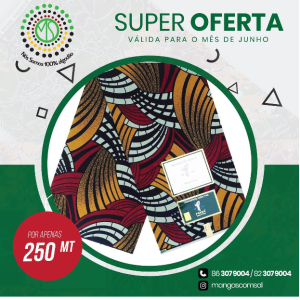 Novidades Capulanas 100 % algodão