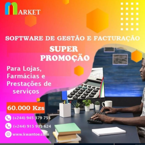 Software de gestão de estoque e facturação, certificado pela Agt