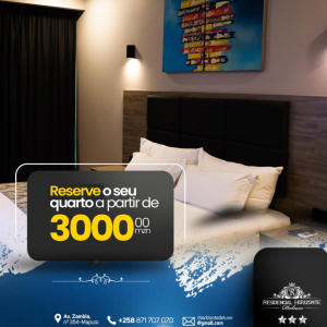 Venha ao Horizonte Deluxe e desfrute de uma acomodação dos sonhos a partir de 3000 mzn.