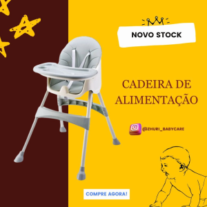Cadeira de alimentação que garante segurança e conforto