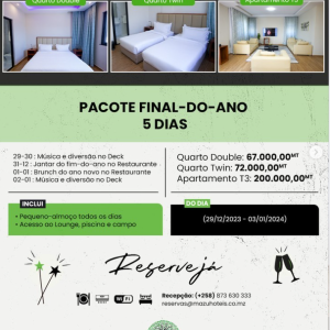 Faça a sua reserva para o fim do ano