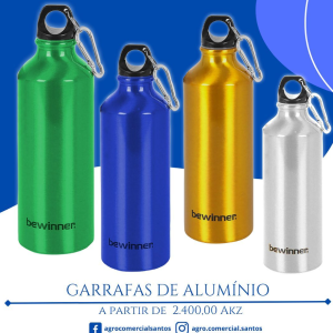 Garrafa Alumínio 500ML : 2.400,00Akz  - Garrafa Alumínio 750ML : 3.170,00Akz