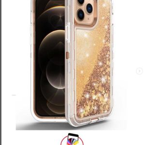 Capas super protetora com partículas brilhantes dinâmicas para iPhone:  ▫️13 Pro ▫️13 Pro Max ▫️14 pro ▫️14 pro Max