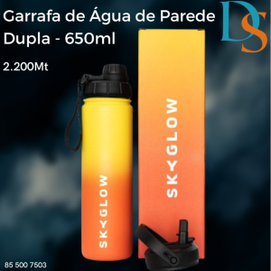 Garrafa de Agua de Parede Dupla - 650ml