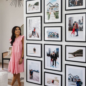 mural de quadros com os seus melhores momentos