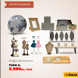 Artigos diversos de decoração para a sua casa