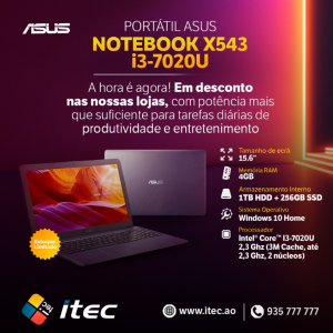 PORTÁTIL ASUS NOTEBOOK X543