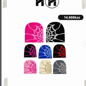 Spider Web Jacquard Beanie. Disponível agora!! (Poucas unidades disponíveis 🚨) Por: 14.000Kzs