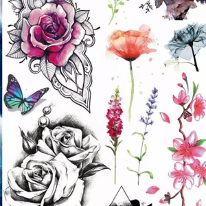 TATUAGENS TEMPORÁRIAS. (Estimado tempo de duração 2 dias.)