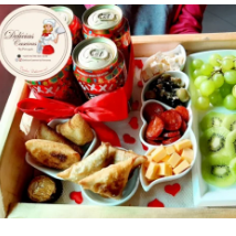 Bandejas MZN 2.000,00 Com mini bolo 3000