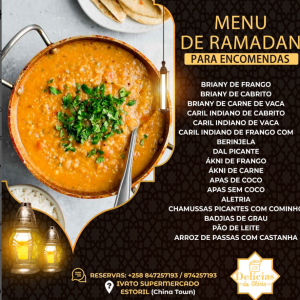 MENU PARA O RAMADAN