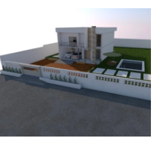 Elaboração de projetos Duplex do Tipo 3 com garagem para duas viaturas turismo e Lazer uma suíte