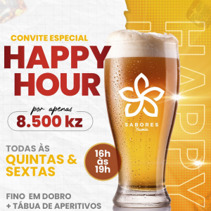 Happy Hour com fino em DOBRO