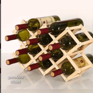 Garrafeira feita com madeira Pinho