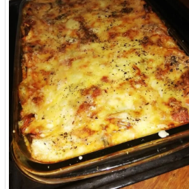 Lasanha de carne moida