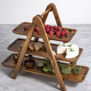 Tábua de servir com três andares