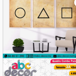 Quadro Combo Triplo 🔖 (3x) Tamanho 42cm X 30cm 🏷️ Preço: 4.850,00 Tempo de Entrega 48Horas