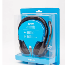 Logitech Headset H390 Black USB MZN 4.298,00