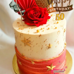 Bolo grande decorado