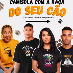Camisolas com a raça de seu pet