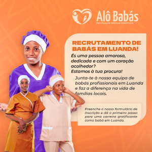 recrutando babás em Luanda