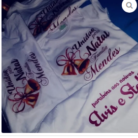 Camisetas personalizadas ao gosto do cliente, uma