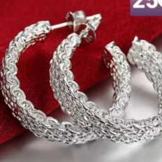 Brincos A base de prata esterlina