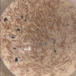 Kiri de aletria feita com ingredientes da cakeshop