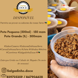 Molina disponível (os potes de 500ml