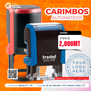 Temos carimbos automático disponíveis a preço super acessível 🚨  entre em contacto