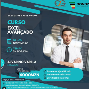 Curso de Excel do básico ao avançado.