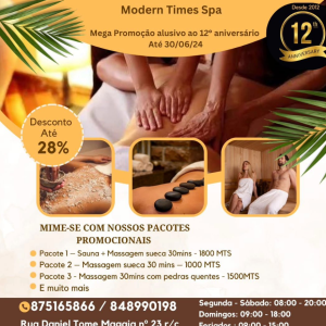 Pacote 1 – Sauna + Massagem 30mins - 1800 MTS
