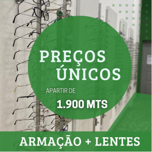 óculos incríveis, a partir de 1900 Mts (Lente + Armação)