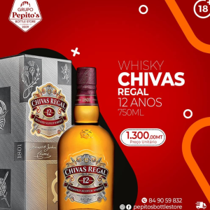 Whisky Chivas Regal 12 anos.