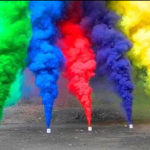 fumo colorido com disparo eletrónico/ Chá de revelação, casamentos