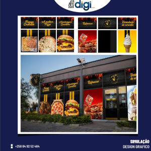 Serviços: 1º- Criação da arte (dentro e fora) 2º- Montagem do Brandig (dentro e fora)