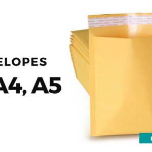 Envelopes tamanho A4, A5, A3 disponíveis
